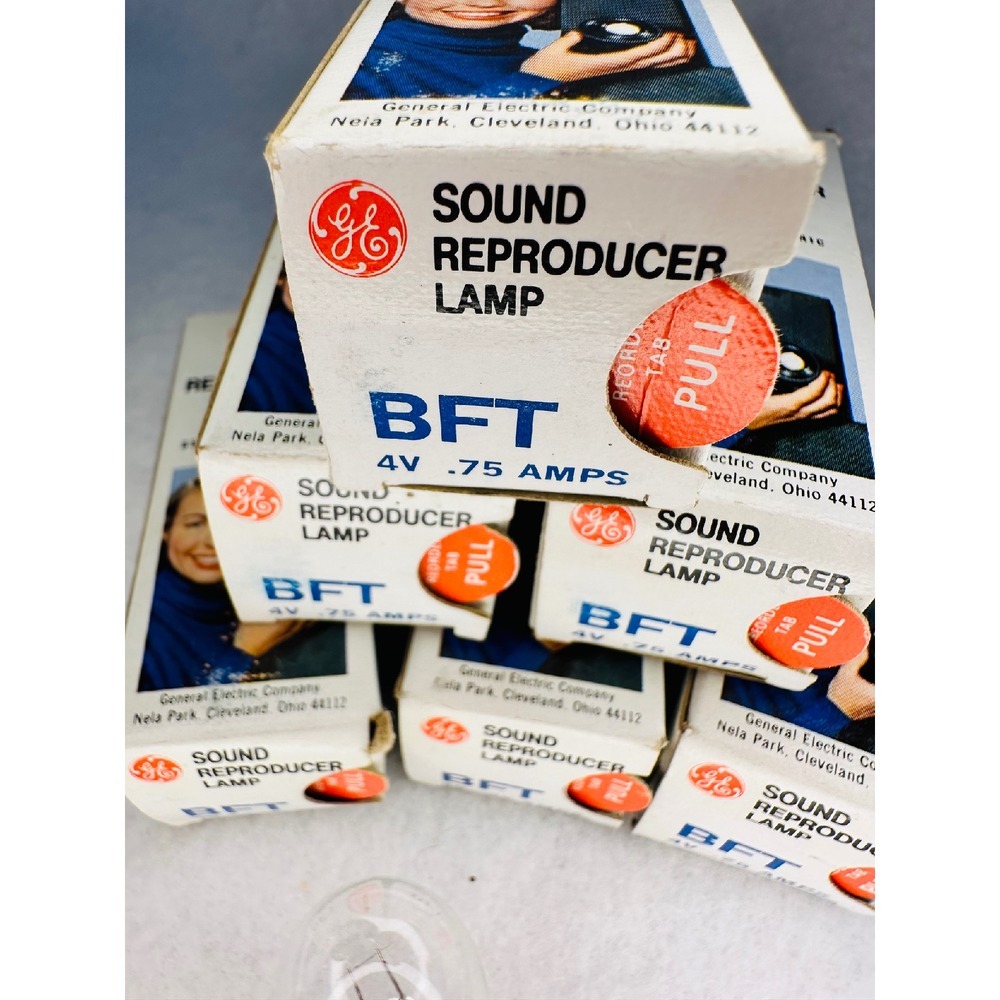 7 GE Sound‎ Reproducer Lamp BFT 4V .75 Amps Vintage Light Bulb Projector NOS - Picture 4 of 5